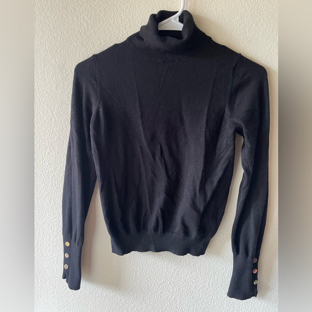 Black long sleeve dress top